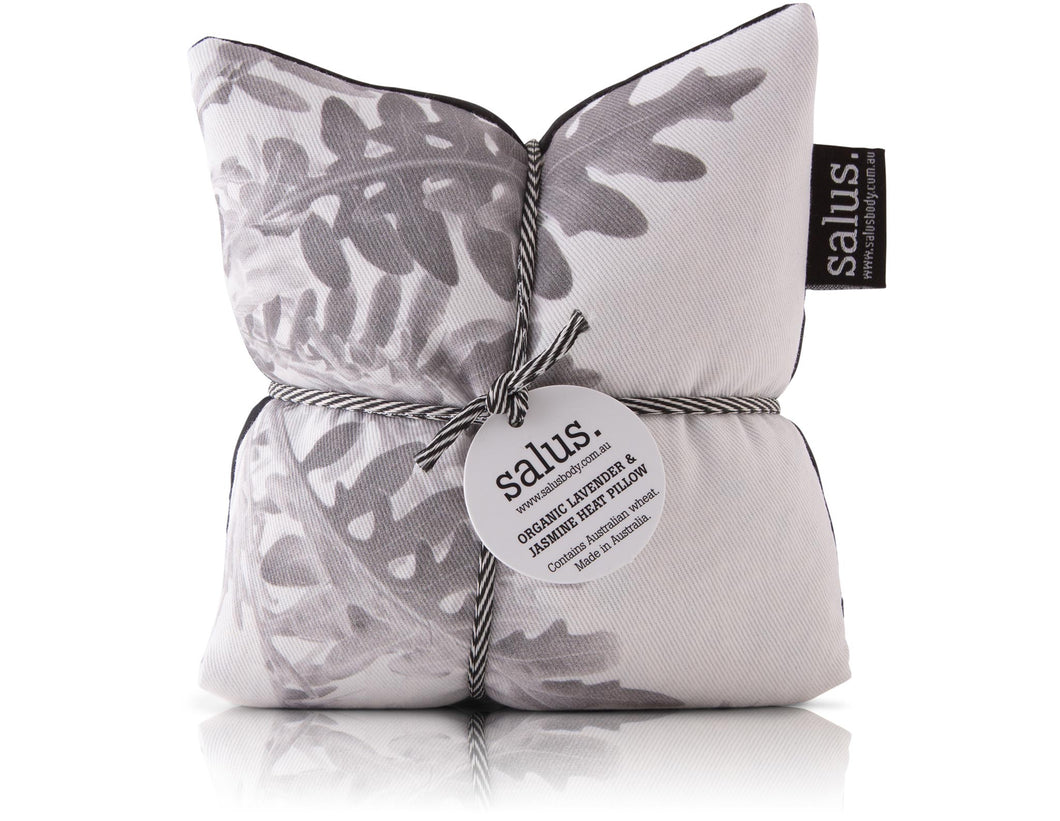 Salus Organic Lavender & Jasmine Heat Pillow - Grey Botanical