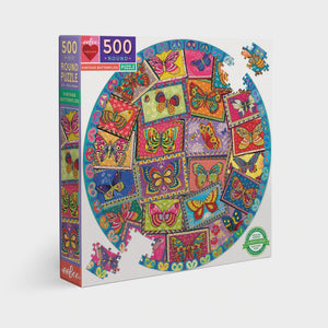 500 Pc Round Puzzle - Vintage B'Flies