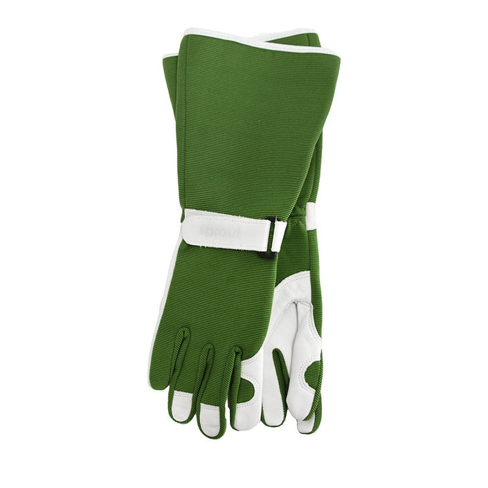 Sprout Long Sleeve Garden Gloves - Olive