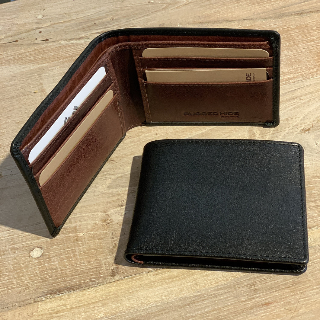 La Paz Leather Wallet - Black/Brown