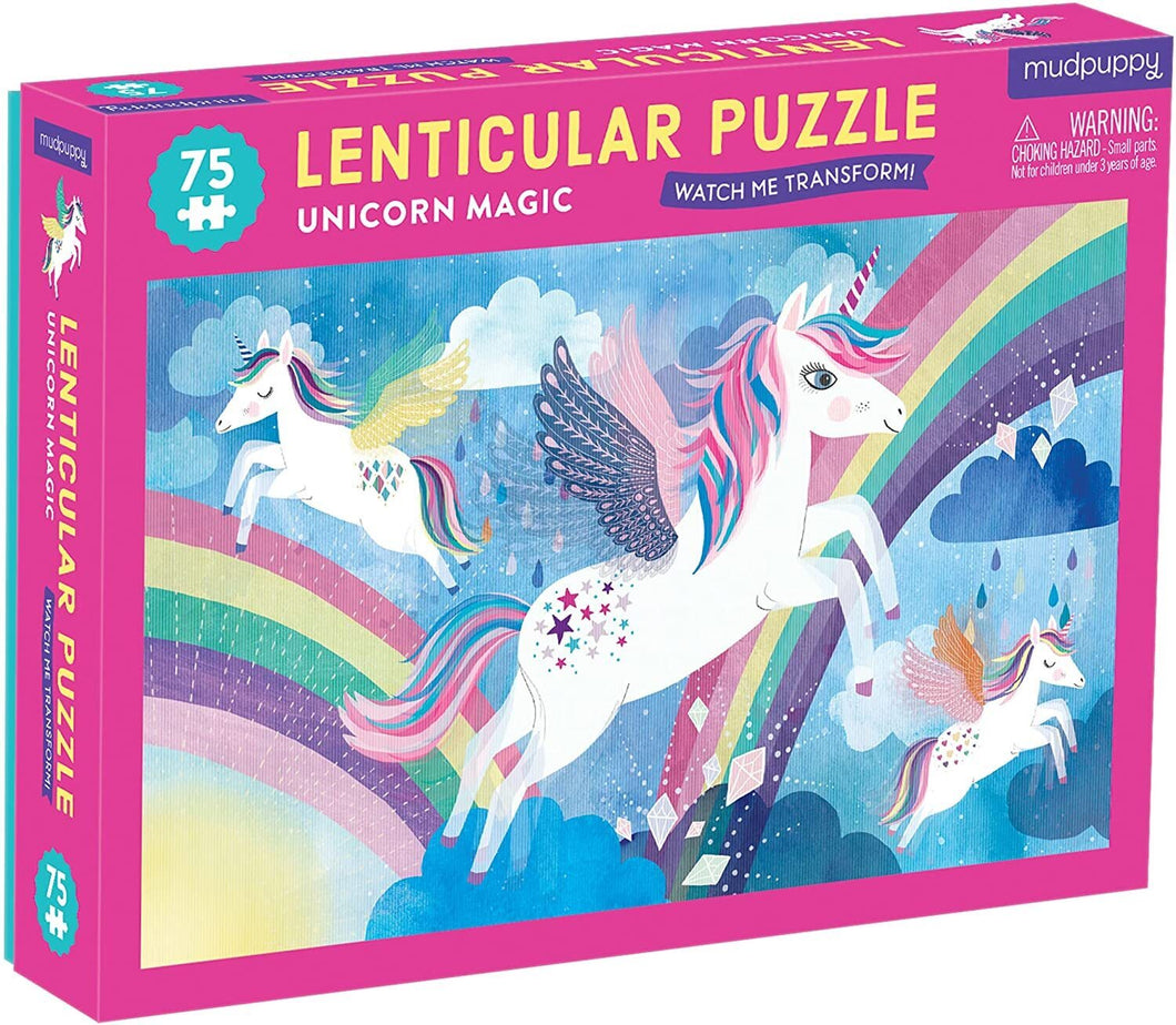 75Pc Lenticular Puzzle - Unicorn