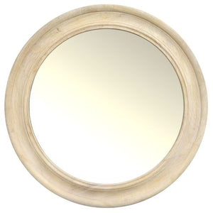 75cm Round Wood Moulded Mirror