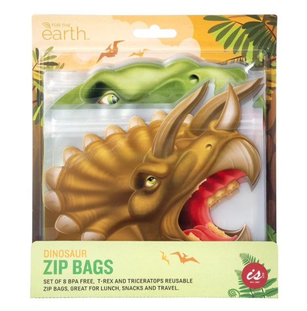 Reusable Zip Bag (S/8) - Dinosaurs