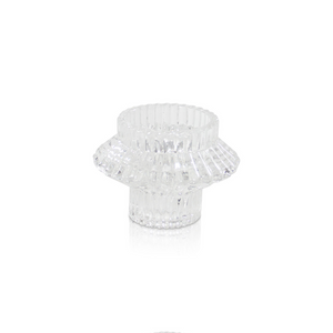 Aida Vintage Candle Holder - Clear