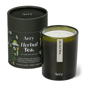 Aery Botanical Green Soy Candle - Herbal Tea