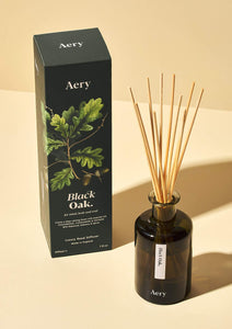 Aery Botanical Green Reed Diffuser - Black Oak