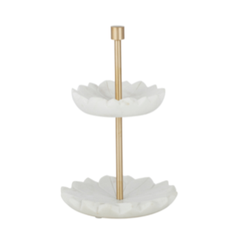 Alyn Marble Jewellery Stand 14x22cm Wht