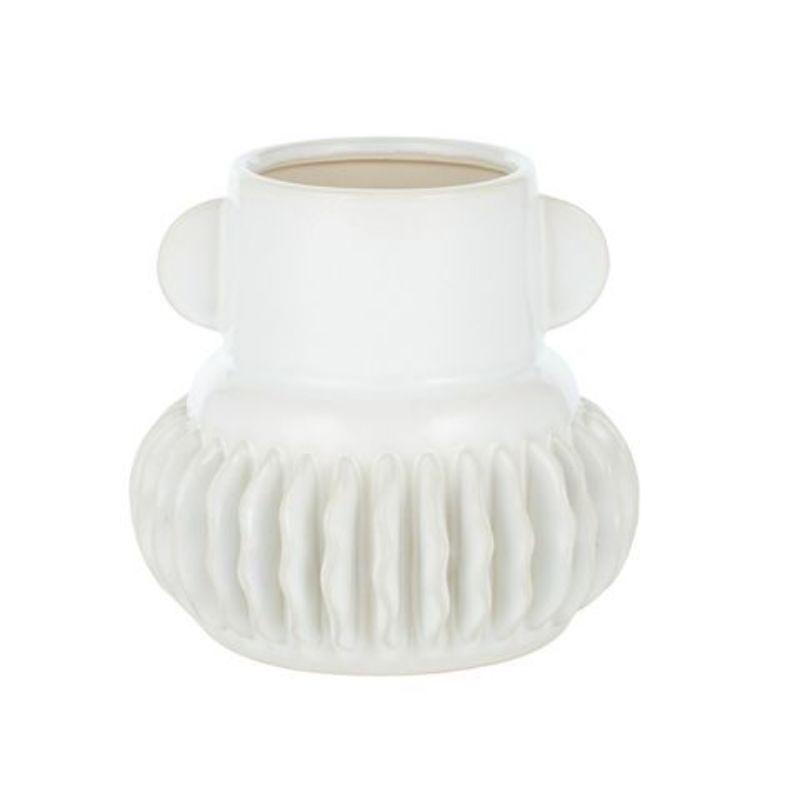 Anemone Ceramic Vase 16cm White