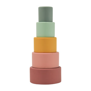 Silicone Stackable Cups - Rainbow