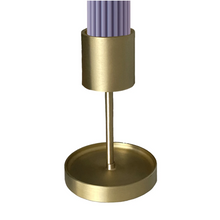 Load image into Gallery viewer, Pillar Brass Candle Holder
