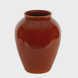 Carmen Ceramic Vase Caramel 33cm