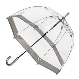 PVC Birdcage Umbrella - Silver