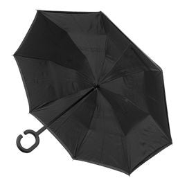 Outside-In Inverted Umbrella - Black/Black