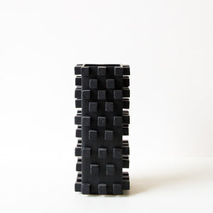 Cubist Vase - Large Black 33cm