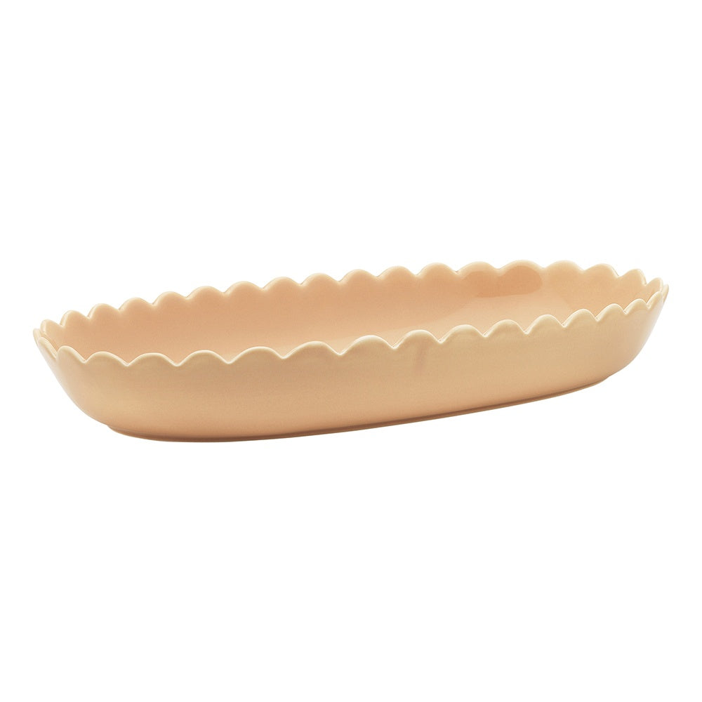 Belle Oval Serving Platter 40x22cm - Peach