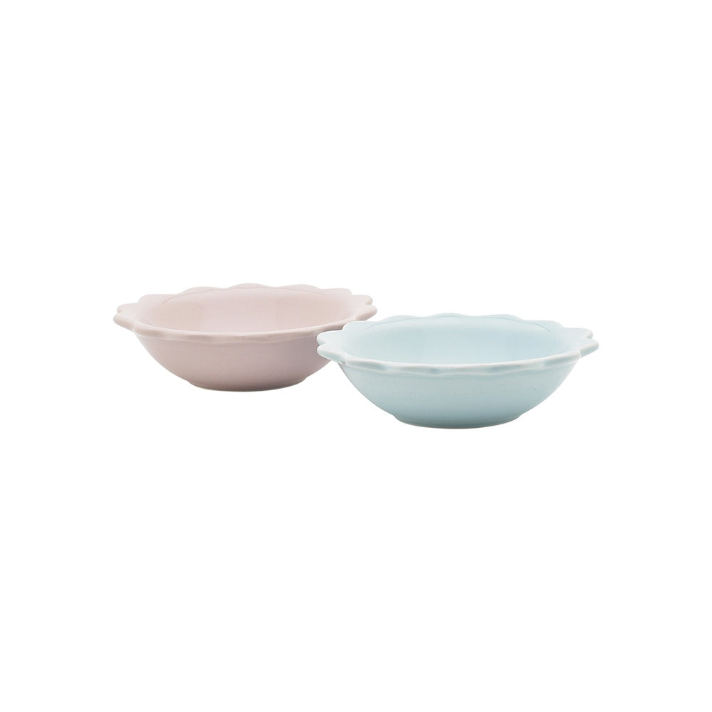 Belle S/2 Dip Bowls 13.5cm - Blue/Pink