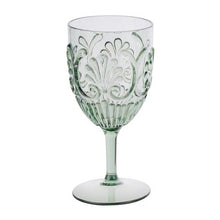 Load image into Gallery viewer, Acrylic Wine Glass Scollop - Sage Green
