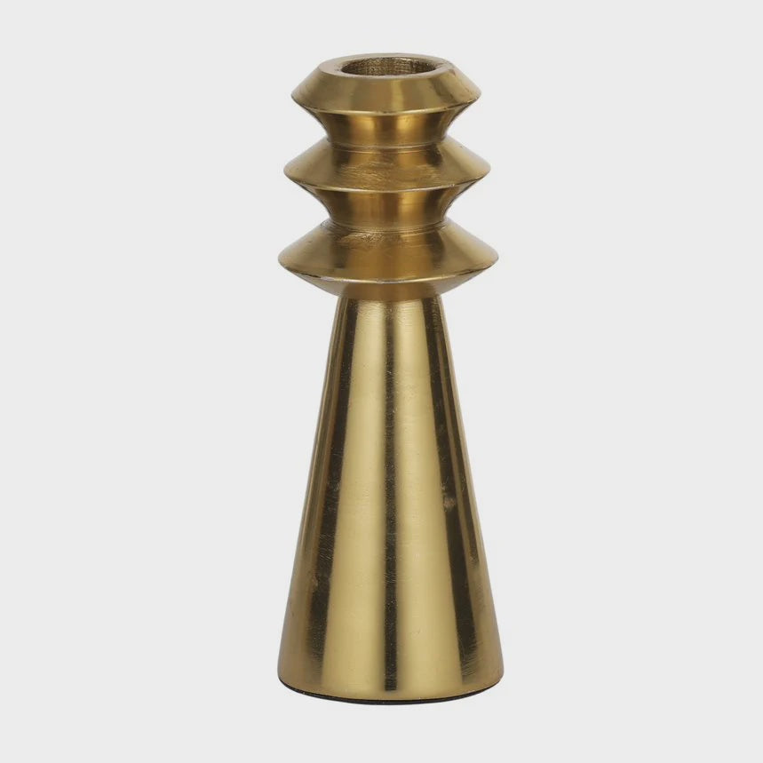 Florence Metal Candleholder 5.5x15cm Gold