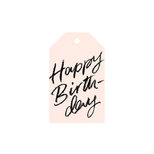 Happy Birthday Gift Tag - Blush