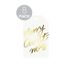 Merry Xmas Gift Tag 8 Pack