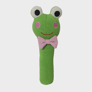 Knit Hand Rattle Frog