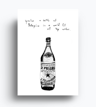 Load image into Gallery viewer, A Bottle Full Of Pellegrino Card
