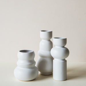 Klein Matte White Vase - Tall
