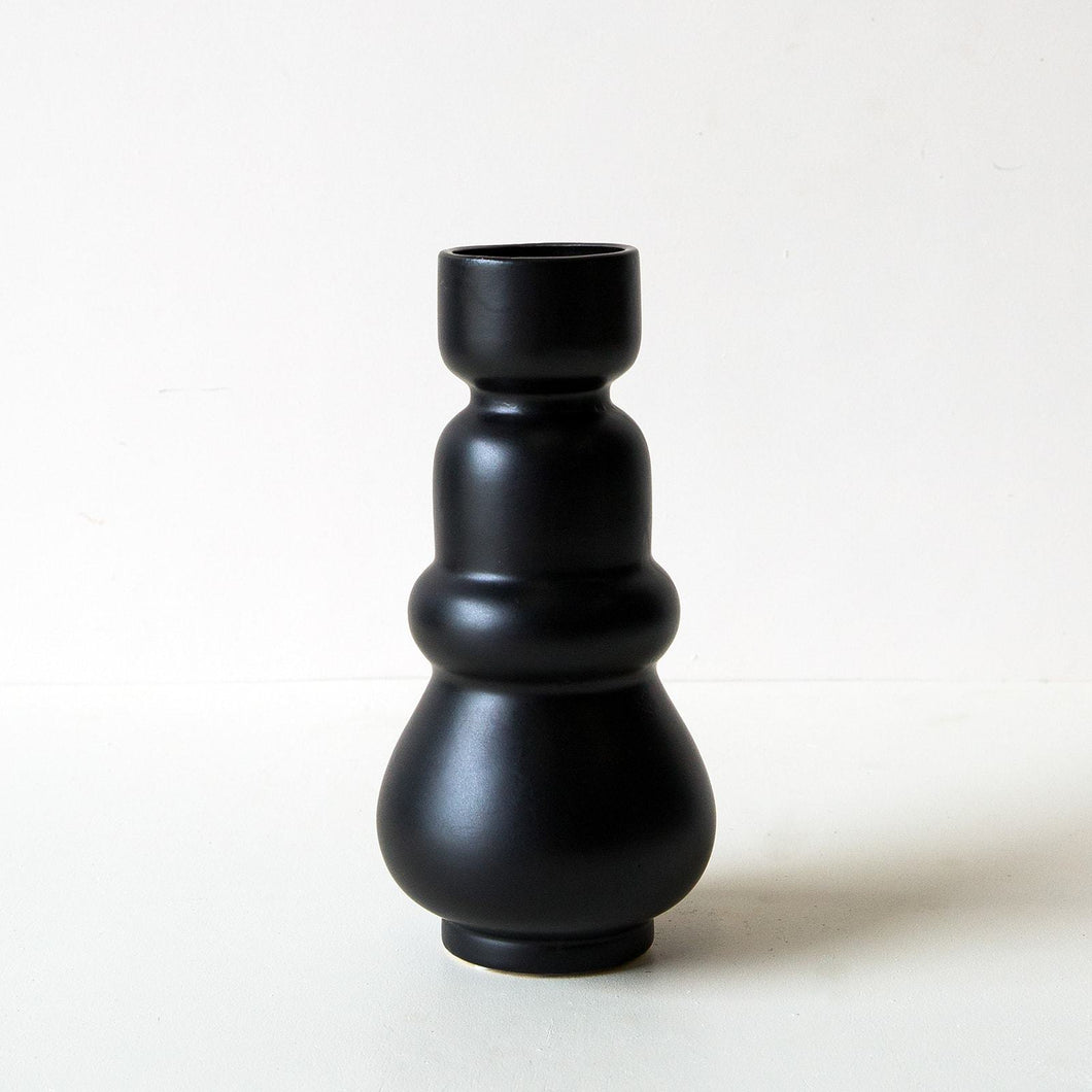 Klein Matte Black Vase - Large