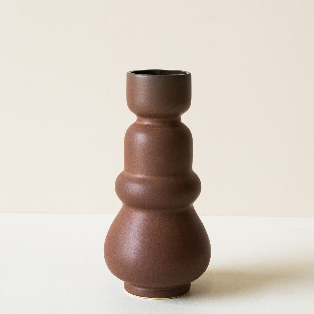 Klein Matte Brown Vase - Large