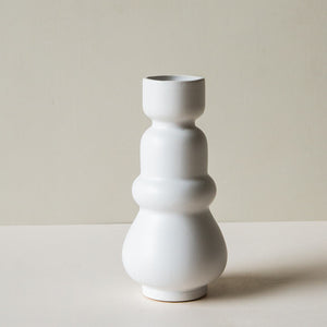 Klein Matte White Vase - Large
