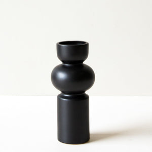 Klein Matte Black Vase - Tall