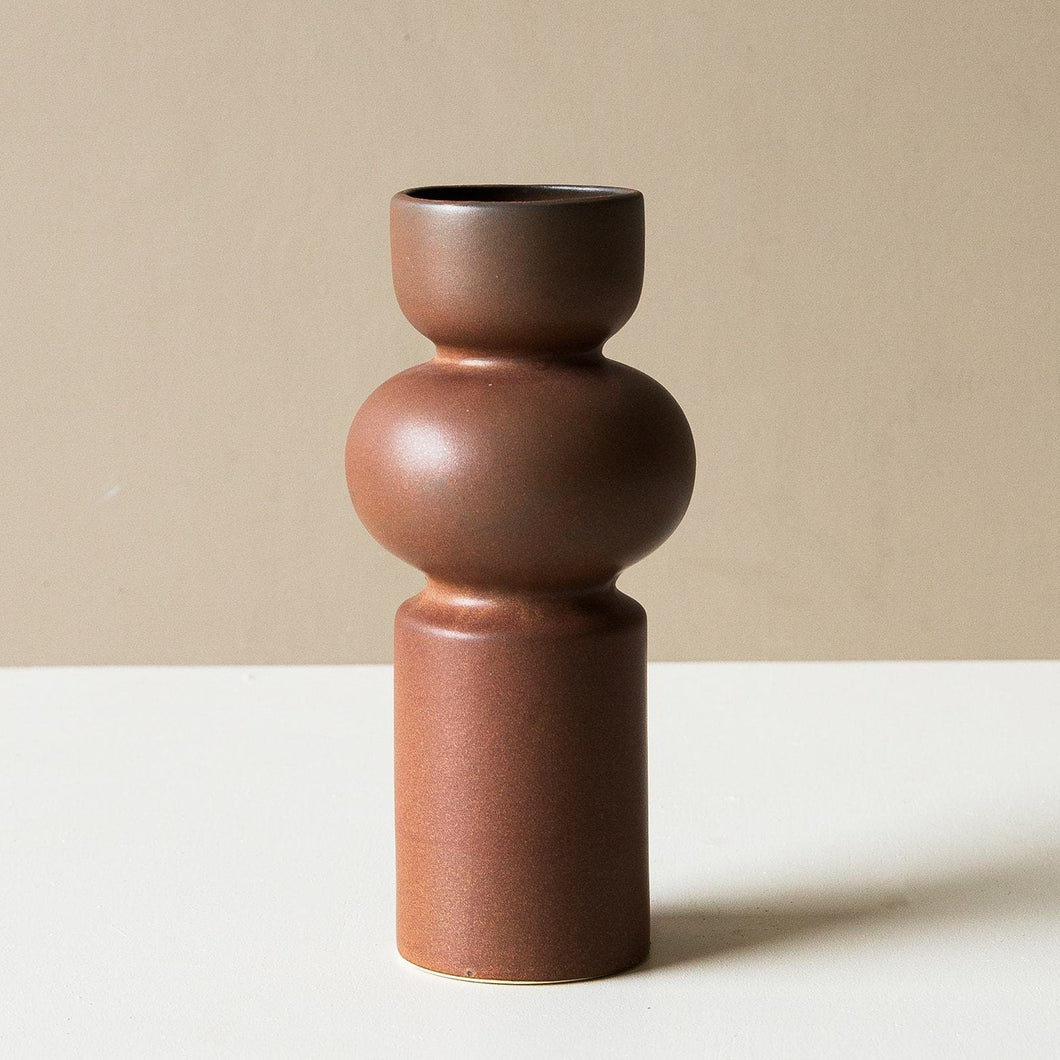 Klein Matte Brown Vase - Tall