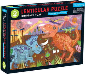 75pc Lenticular Puzzle - Dinosaur