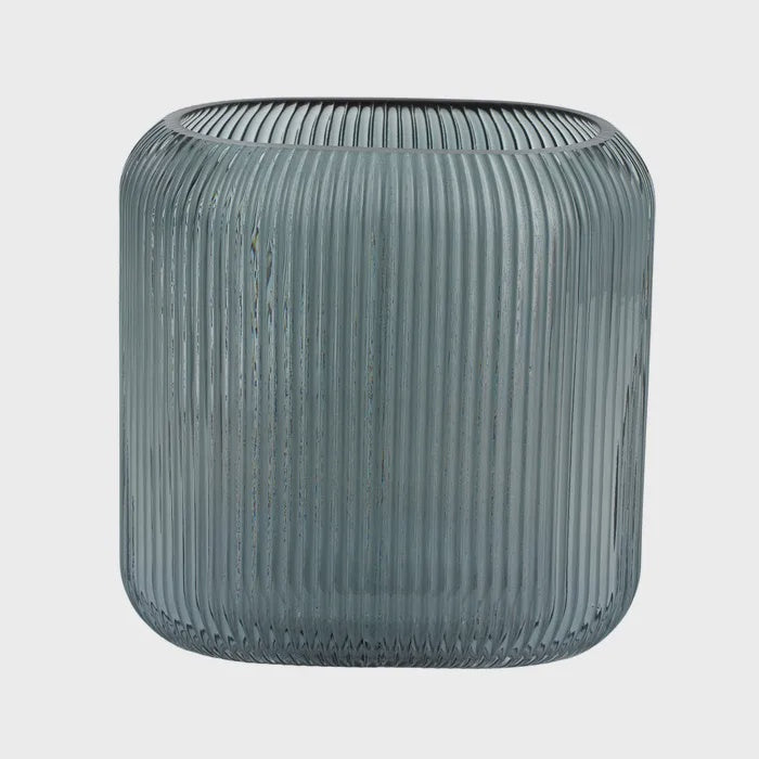 Leofei Glass Vase 20x12.5x20cm Slate
