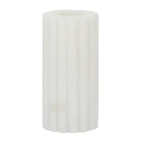 Mara Marble Candleholder 5x10cm White