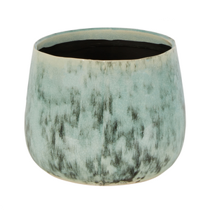 Angus Green Ceramic Vase Medium 17.5x14.5cm