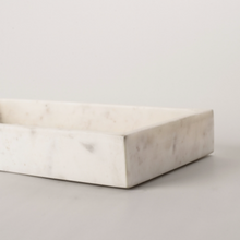 Load image into Gallery viewer, White Marble Tray - 15x30
