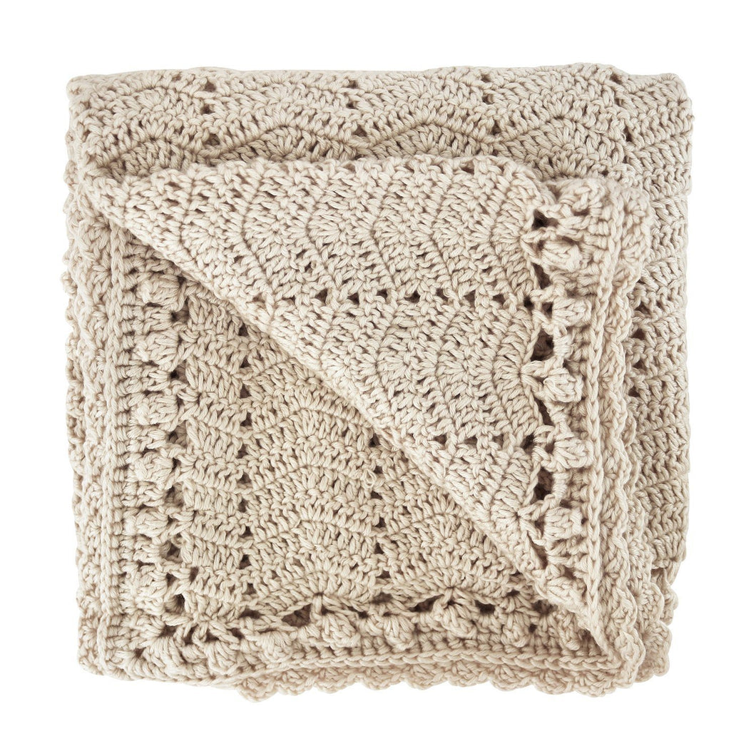 Handmade Crochet Blanket - Vanilla