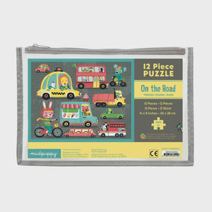 12 Pc Pouch Puzzle - On The Road