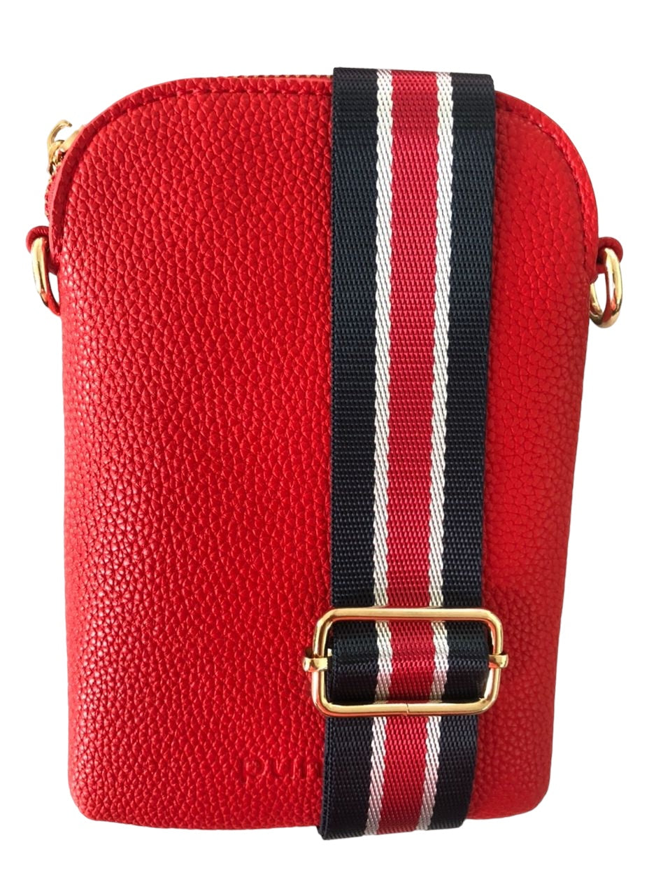 Vegan Leather Walker Bag - Red