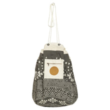 Load image into Gallery viewer, Printed Play Pouch Boho Tribal - Charcoal
