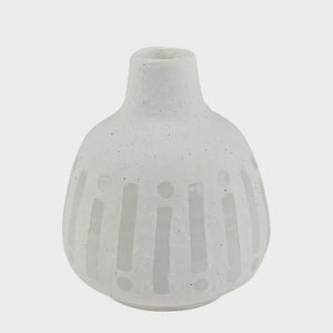 Pure Ceramic Vase 12x14cm White