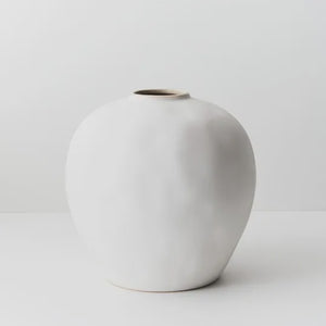 Round Cavo Vase - White 26cm