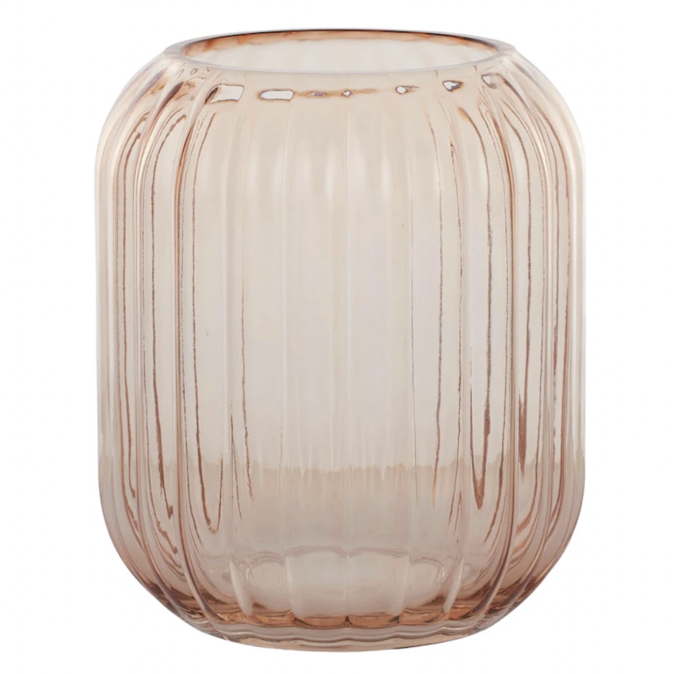 Lonnie Glass Vase 17x20cm Rose