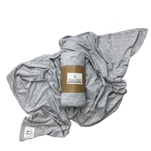 Load image into Gallery viewer, Bamboo Jersey Swaddle/Wrap - Marle Grey
