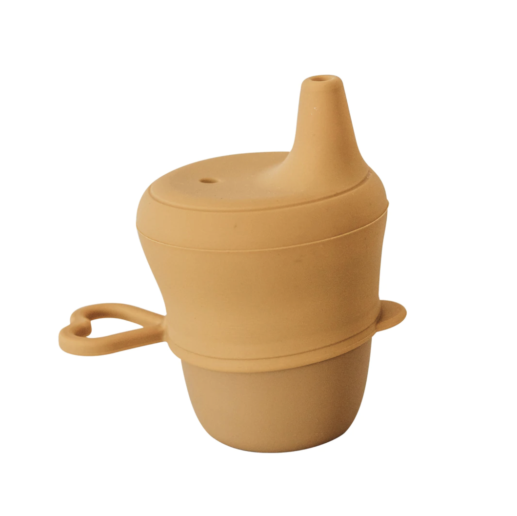 Silicone Sip Cup with Lid - Honey