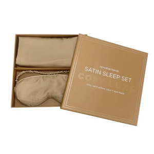 Cosy Luxe Satin Sleep Set - Caramel