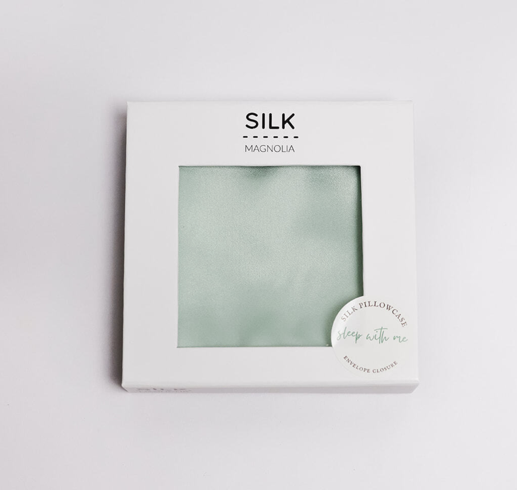 Robins Egg Pure Silk Pillowcase in Gift Box