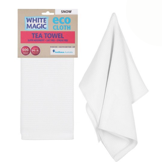 Eco Cloth Tea Towel - Snow