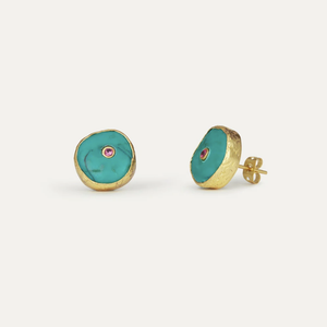 Amalfi Stud Earrings - Turquoise